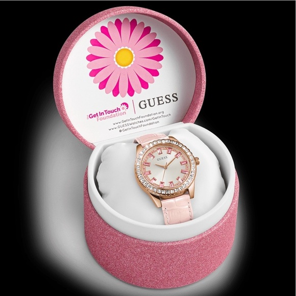 New GUESS SPARKLING PINK LIMITED EDITION 38MM PINK GENUINE  display picture 3